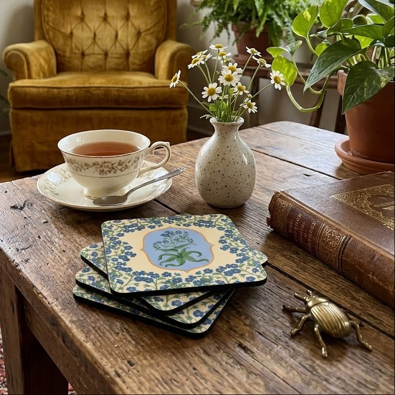 Bettina Corkwood Coaster Set, Set of 4